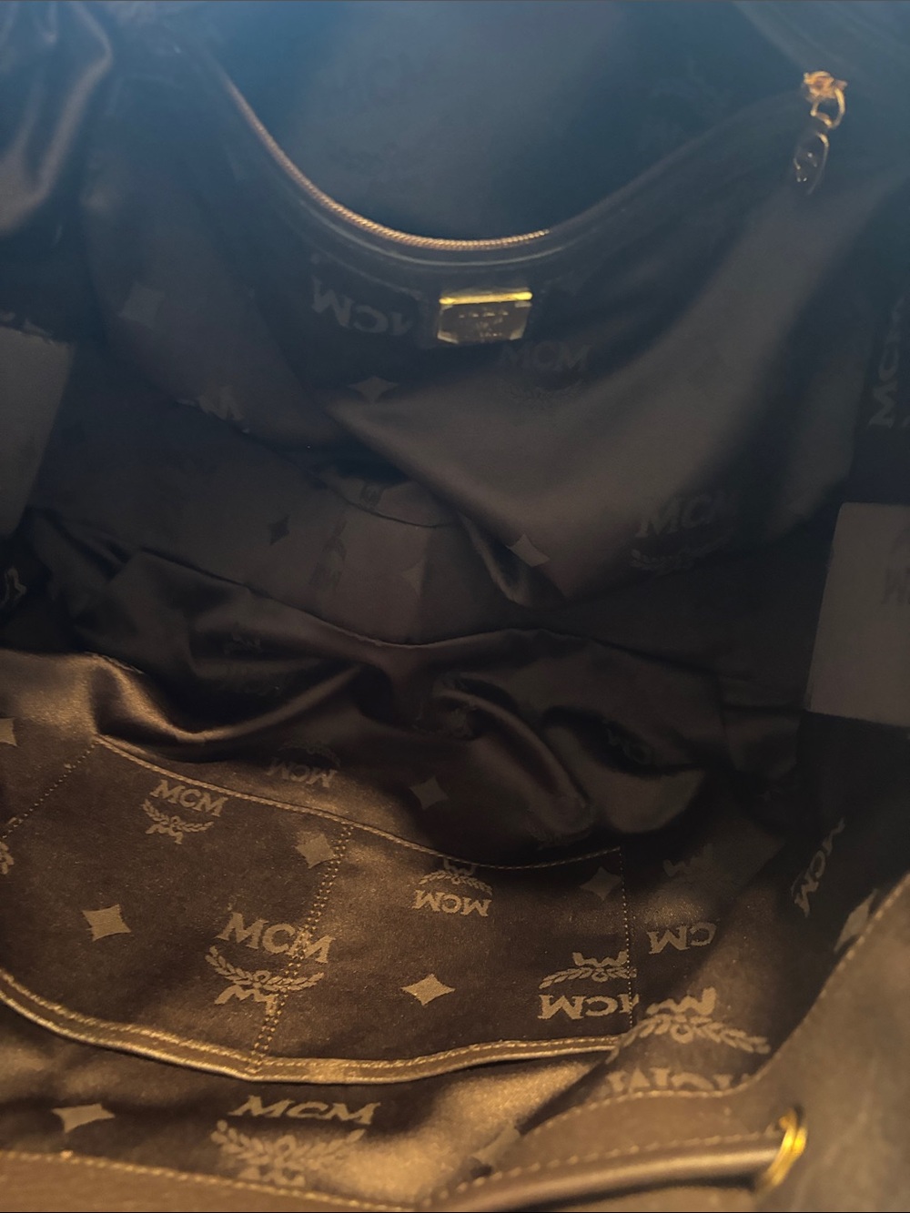 MCM limited Leopard Print Tote Bag in Brown and Black like new condition - Picture 11 of 14